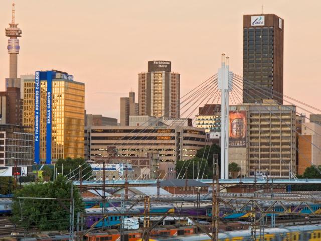 The Nelson Mandela bridge in Johannesburg. Photo: Chris Kirchoff