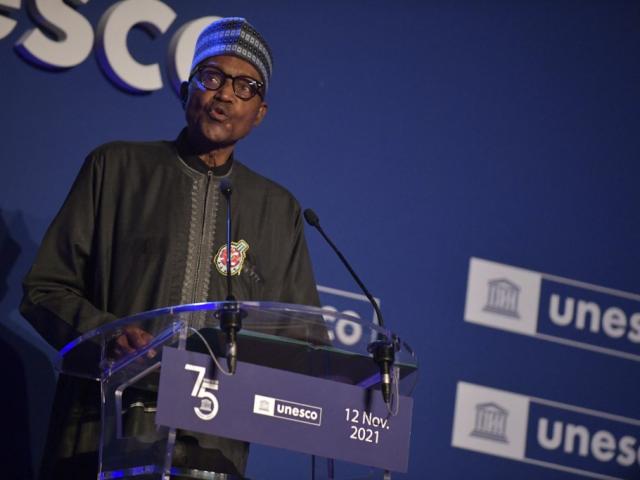 Nigeria President Buhari at UNESCO